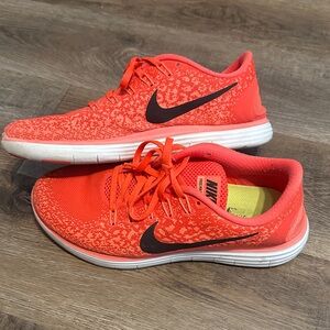 Nike Neon Orange Athletic Shoes